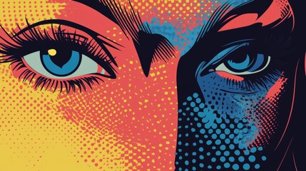 pop art style background, vector illustration