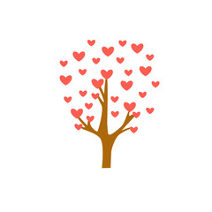 Valentine love tree
