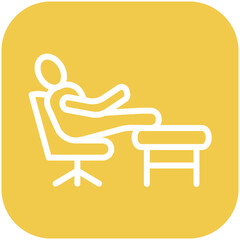 Relaxation vector icon illustration of Lifestyles iconset.