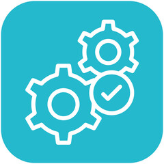 Gear Testing vector icon illustration of Vacation and Tourism iconset.