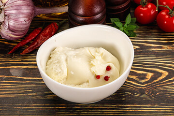 Italian soft young cheese burrata