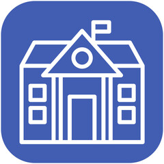 School vector icon illustration of Literature iconset.