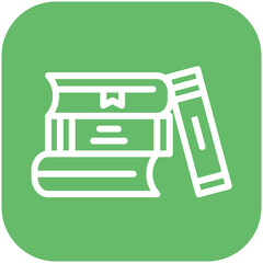 Pile of Books vector icon illustration of Literature iconset.