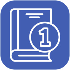 First Edition vector icon illustration of Literature iconset.