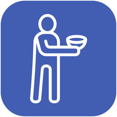 Poverty vector icon illustration of Protesting and Civil Disobedience iconset.