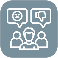 Hate vector icon illustration of Protesting and Civil Disobedience iconset.