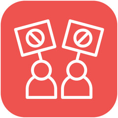 Civil Disobedience vector icon illustration of Protesting and Civil Disobedience iconset.