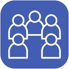 Small Group vector icon illustration of Vacation Planning iconset.