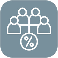 Group Discount vector icon illustration of Vacation Planning iconset.