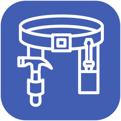 Work Belt vector icon illustration of Home Improvements iconset.