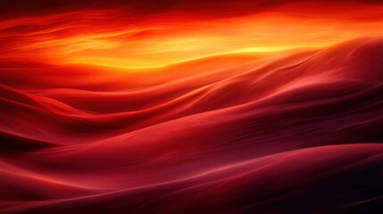 Obraz premium Abstract Waves of Warm Red and Orange Light Creating Texture