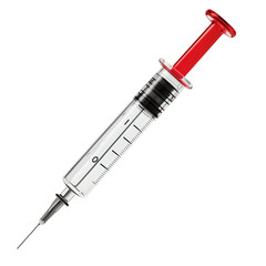 3d rendering icon syringe illustration PNG. cartoon minimal style on transparent isolated background.