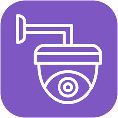 Security Camera vector icon illustration of Home Improvements iconset.