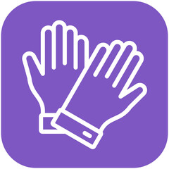 Protective Gloves vector icon illustration of Home Improvements iconset.