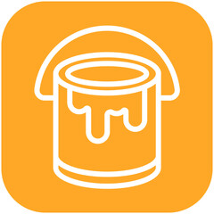 Paint Bucket vector icon illustration of Home Improvements iconset.