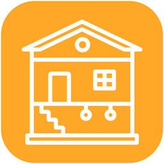 Basement vector icon illustration of Home Improvements iconset.