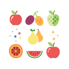 set of fruits
