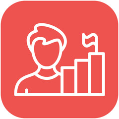 Achievements vector icon illustration of Human Resource iconset.