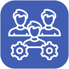 Management Team vector icon illustration of Human Resource iconset.