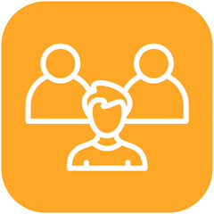 Candidate vector icon illustration of Human Resource iconset.