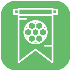 Football Club vector icon illustration of Soccer iconset.