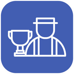 Champion vector icon illustration of Soccer iconset.