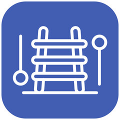 Fototapeta premium Xylophone vector icon illustration of Children Toys iconset.