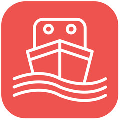 Boat vector icon illustration of Children Toys iconset.