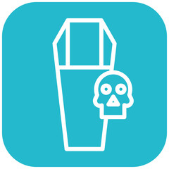 Death vector icon illustration of Funeral iconset.