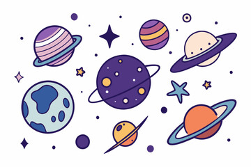 seamless pattern with planet
