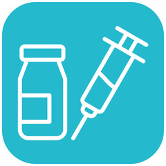 Vaccine vector icon illustration of Pharmacy iconset.