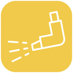 Inhaler vector icon illustration of Pharmacy iconset.