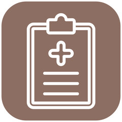 Obraz premium Medical Report vector icon illustration of Pharmacy iconset.