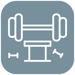 Gym vector icon illustration of Pilates iconset.