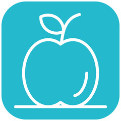 Apple vector icon illustration of Pilates iconset.