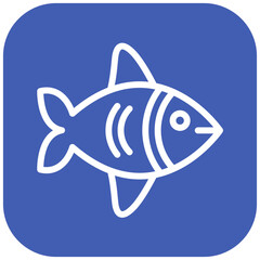 Fishes vector icon illustration of Coastline iconset.