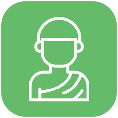 Ihram Clothing vector icon illustration of Hajj Pilgrimage iconset.