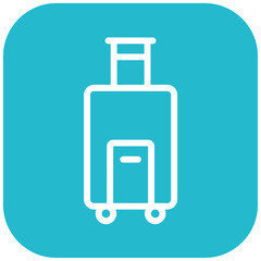 Luggage vector icon illustration of Hajj Pilgrimage iconset.