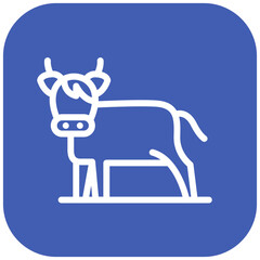 Cattle vector icon illustration of Festa Junina iconset.