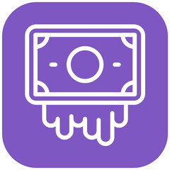 Dirty Money vector icon illustration of Corruption iconset.