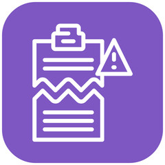 Corrupt Clipboard vector icon illustration of Corruption iconset.