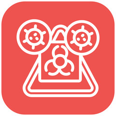 Quarantine Zone vector icon illustration of Infectious Diseases iconset.