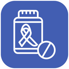 Cancer Treatment vector icon illustration of Chemotherapy iconset.