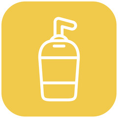 Wash Bottle vector icon illustration of Lab iconset.