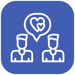 Loyalty vector icon illustration of Friendship iconset.