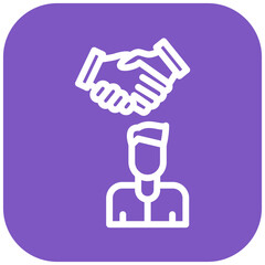 Companionship vector icon illustration of Friendship iconset.