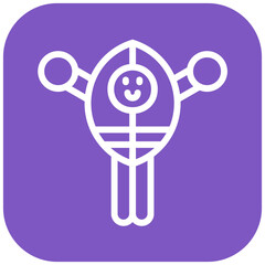 Mascot vector icon illustration of Rugby iconset.