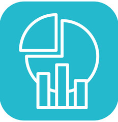 Market Share vector icon illustration of Business Analytics iconset.