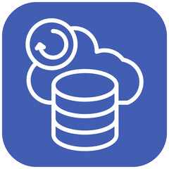 Network Data Backup vector icon illustration of Networking iconset.