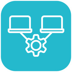 Network Optimization vector icon illustration of Networking iconset.